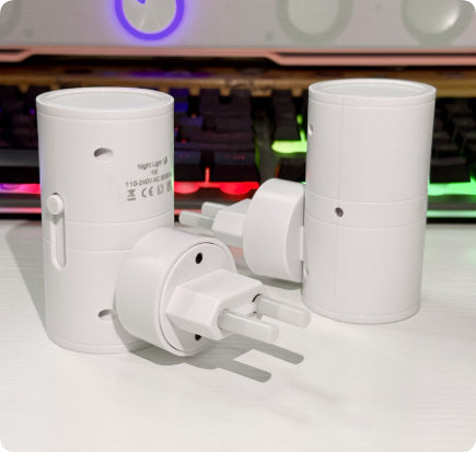 LED Wall-mounted Adjustable Brightness Soft Kitchen Corridor Bedroom Stairs Small Night Lamp